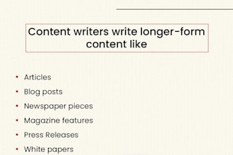 write the best content for you