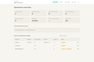 build a custom internal dashboard or business tool