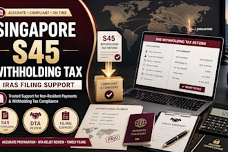 prepare iras singapore withholding tax filing and s45 return support