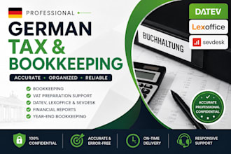 german bookkeeping, vat tax preparation and accounting in datev lexoffice