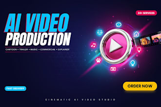 do cinematic ai video ai cartoon short film movie trailer animal video ai music