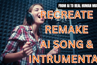 remake song or suno ai, recreate ai song and remake instrumental edm pop country