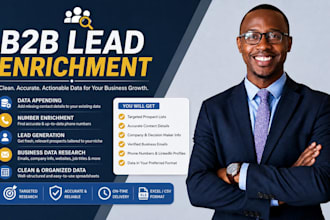b2b lead enrichment, data and number enrichment, data appending, lead generation