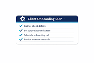 create professional sops and process documentation