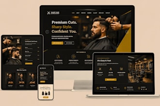 build squarespace barbershop website salon barber booking appointment website