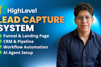 gohighlevel website, funnel, automation and ai agent setup