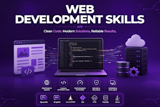 develop, customize and maintain your website