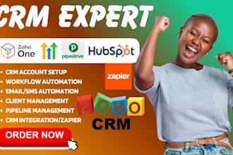zoho crm integration zoho one expert zoho pipedrive hubspot crm zoho automation