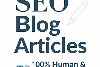 write SEO blog posts and website articles