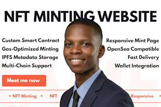 develop your nft minting website with smart contract and wallet integration