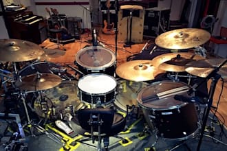 record professional live drums and percussion for your song