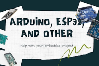 help you with an arduino, esp32, and stm32 project