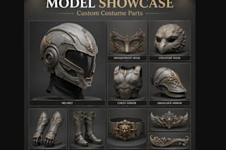 do perfect 3d cosplay creation for you