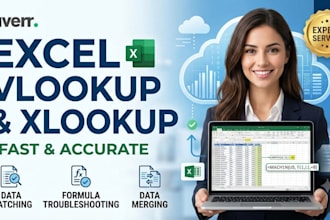 fix, write, or automate excel vlookup, xlokup, and index match formulas
