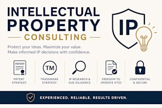 provide a strategic intellectual property legal consultation