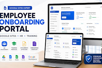 build a google sites employee onboarding portal and training website