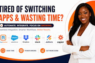 ringcentral salesforce dropbox slack jotform zapier integration automation
