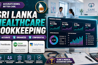 do sri lanka healthcare bookkeeping in freshbooks, cashmanager, tallyprime