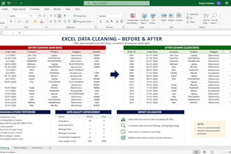 clean analyze and visualize your excel data with a dashboard