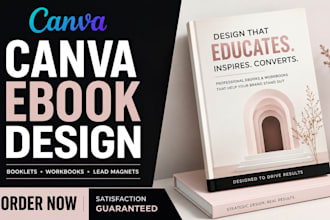 design a professional canva lead magnet ebook and canva workbook that converts