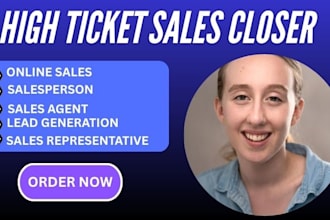 be your high ticket sales closer sales agent sales rep salesperson