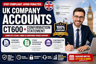 file UK company accounts ct600 and confirmation statement