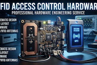 design rfid access control hardware, pcb and embedded systems