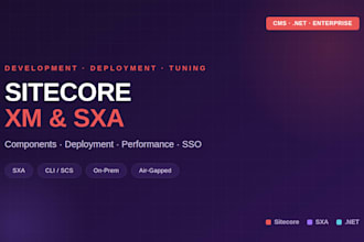 develop, deploy and optimize your sitecore xm and sxa website