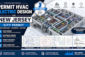 permit hvac electric design for newjersey  city permit