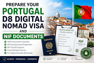 prepare your portugal d8 digital nomad visa and nif documents