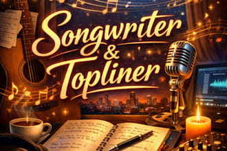 write catchy hooks, lyrics, all genres
