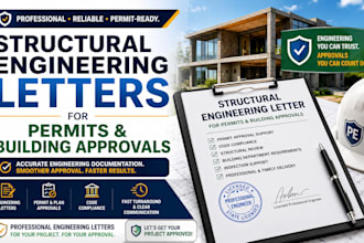provide structural engineering letter for permits and building approval tx nv az