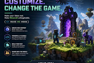 develop custom minecraft java mod features and fix bugs