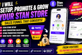 do stan store promotion stan store sales funnel stan store marketing stan setup