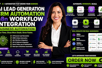 do ai lead generation crmautomation n8n workflow integration business automation