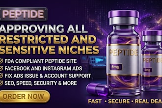 setup peptide facebook ads peptide marketing ads google ads supplement funnel