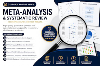 conduct professional meta analysis and systematic review