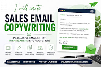 write a persuasive sales email for your business