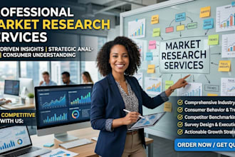 provide a deep dive market research report with data visualization