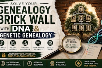 help you solve your genealogy brick wall with dna