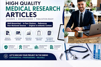 write high quality medical research articles