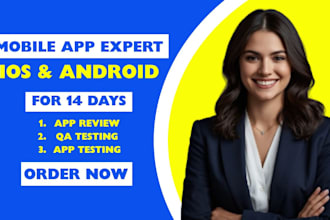 do qa testing, app testing for IOS android mobile app development