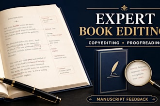 professionally edit, copyedit, and proofread your book