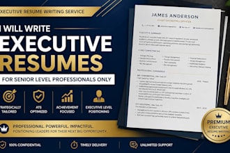 write you resume for executive levels only