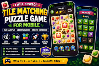 a tile matching puzzle game for mobile