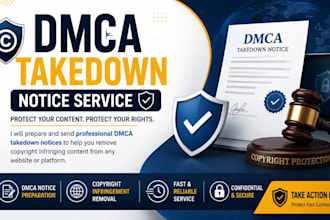 dmca takedown notice for copyright infringement