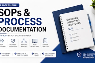 develop professional sops, policies and process documentation
