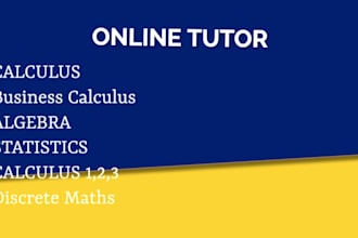 be your expert math tutor for calculus algebra statistics and linear algebra