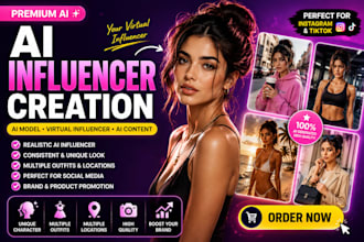 influencer, ai model, ai influencer creation, ai content, virtual influencer