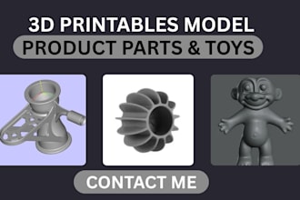 design 3d printable parts and enclosures for electronics, prototypes and product